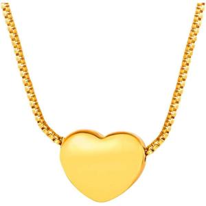 U7 Tiny Heart Necklace for Women, Stainless Steel 18K Gold/Black/Rose Gold Plated Link Chain Dainty Love Hearts Pendant Necklaces(Heart choker gold)