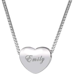 U7 Tiny Heart Necklace for Women, Stainless Steel 18K Gold/Black/Rose Gold Plated Link Chain Dainty Love Hearts Pendant Necklaces(Heart choker stainless-customized)