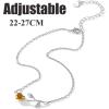 SILVERCUTE Flower/Herringbone Chain/Figaro/Cuban Link/Initial Anklets Sterling Silver Ankle Bracelet Resizable Barefoot Jewelry for Women(Flower)