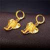 U7 African Jewelry Women 18K Gold Plated Elephant Drop Earrings