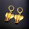 U7 African Jewelry Women 18K Gold Plated Elephant Drop Earrings
