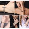 U7 Cross Link Bracelet Stainless Steel 18K Gold Plated Christian Bracelet for Men Women