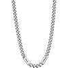 U7 Cuban Link Chain Custom Name Necklace for Men, Stainless Steel/Black/Gold Plated Men Necklaces with 1-6 Names Engraved, 5/7 mm Width, 18/20/22/24 Inches Length, Thick Hip Hop Family Chains Jewelry(a. 5mm Steel)