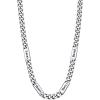 U7 Cuban Link Chain Custom Name Necklace for Men, Stainless Steel/Black/Gold Plated Men Necklaces with 1-6 Names Engraved, 5/7 mm Width, 18/20/22/24 Inches Length, Thick Hip Hop Family Chains Jewelry(a. 5mm Steel)