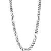 U7 Cuban Link Chain Custom Name Necklace for Men, Stainless Steel/Black/Gold Plated Men Necklaces with 1-6 Names Engraved, 5/7 mm Width, 18/20/22/24 Inches Length, Thick Hip Hop Family Chains Jewelry(a. 5mm Steel)