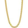 U7 Cuban Link Chain Custom Name Necklace for Men, Stainless Steel/Black/Gold Plated Men Necklaces with 1-6 Names Engraved, 5/7 mm Width, 18/20/22/24 Inches Length, Thick Hip Hop Family Chains Jewelry(c. 5mm Gold)