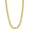 U7 Cuban Link Chain Custom Name Necklace for Men, Stainless Steel/Black/Gold Plated Men Necklaces with 1-6 Names Engraved, 5/7 mm Width, 18/20/22/24 Inches Length, Thick Hip Hop Family Chains Jewelry(c. 5mm Gold)