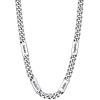 U7 Cuban Link Chain Custom Name Necklace for Men, Stainless Steel/Black/Gold Plated Men Necklaces with 1-6 Names Engraved, 5/7 mm Width, 18/20/22/24 Inches Length, Thick Hip Hop Family Chains Jewelry(a. 7mm Steel)