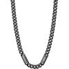 U7 Cuban Link Chain Custom Name Necklace for Men, Stainless Steel/Black/Gold Plated Men Necklaces with 1-6 Names Engraved, 5/7 mm Width, 18/20/22/24 Inches Length, Thick Hip Hop Family Chains Jewelry(b. 7mm Black)