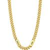 U7 Cuban Link Chain Custom Name Necklace for Men, Stainless Steel/Black/Gold Plated Men Necklaces with 1-6 Names Engraved, 5/7 mm Width, 18/20/22/24 Inches Length, Thick Hip Hop Family Chains Jewelry(c. 7mm Gold)