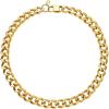 U7 Chunky Cuban Link Chain for Women, Stainless Steel Chain Necklace, Dainty 14K Gold/Silver Thick Trendy Punk Hip Hop Cuban Chain, 12mm/16mm/20mm(12mm-Gold)