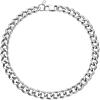 U7 Chunky Cuban Link Chain for Women, Stainless Steel Chain Necklace, Dainty 14K Gold/Silver Thick Trendy Punk Hip Hop Cuban Chain, 12mm/16mm/20mm(12mm-Silver)