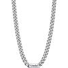 U7 Cuban Link Chain Custom Name Necklace for Men, Stainless Steel/Black/Gold Plated Men Necklaces with 1-6 Names Engraved, 5/7 mm Width, 18/20/22/24 Inches Length, Thick Hip Hop Family Chains Jewelry(a. 7mm Steel)