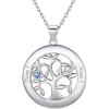 Sterling Silver-Round(2 Names&Birthstone)
