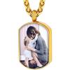 04.Dog Tags with Picture-Gold