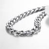 U7 Men Stainless Steel Big Chain Set 15mm Wide Cuban Link Chain Necklace Bracelet Rapper Costume Jewelry for Party