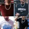 U7 Men Stainless Steel Big Chain Set 15mm Wide Cuban Link Chain Necklace Bracelet Rapper Costume Jewelry for Party