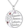 Round Tree of Life&Birthstone/Silver