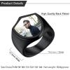 U7 Custom Picture & Text Engraved Ring Stainless Steel 18K Gold Plated Wedding Engagement Heart/Round/Shield/Square Signet Rings Personalized Memory Photo Inside, Gift for Men Women(D-Shield-Black)