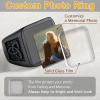 U7 Custom Picture & Text Engraved Ring Stainless Steel 18K Gold Plated Wedding Engagement Heart/Round/Shield/Square Signet Rings Personalized Memory Photo Inside, Gift for Men Women(A4-Square Celtic Knot-Black)