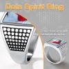 U7 Custom Picture & Text Engraved Ring Stainless Steel 18K Gold Plated Wedding Engagement Heart/Round/Shield/Square Signet Rings Personalized Memory Photo Inside, Gift for Men Women(A5-Square Dot-Stainless Steel)