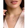 SILVERCUTE Cat Necklaces for Cat Lovers Sterling Silver Womens Jewelry S925 Kitten Pendant Cat Collarbone Necklace(Full cat gold plated)