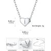 SILVERCUTE Tiny Initial Necklaces 925 Sterling Silver Letter A-Z Letter Pendant for Women Lovers Heart Choker Necklace 16″+2″(I-925 Silver)