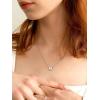 SILVERCUTE Tiny Initial Necklaces 925 Sterling Silver Letter A-Z Letter Pendant for Women Lovers Heart Choker Necklace 16″+2″(K-925 Silver)