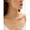 SILVERCUTE Tiny Initial Necklaces 925 Sterling Silver Letter A-Z Letter Pendant for Women Lovers Heart Choker Necklace 16″+2″(M-925 Silver)