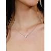 SILVERCUTE Tiny Initial Necklaces 925 Sterling Silver Letter A-Z Letter Pendant for Women Lovers Heart Choker Necklace 16″+2″(P-925 Silver)