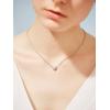 SILVERCUTE Tiny Initial Necklaces 925 Sterling Silver Letter A-Z Letter Pendant for Women Lovers Heart Choker Necklace 16″+2″(R-925 Silver)