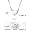 SILVERCUTE Tiny Initial Necklaces 925 Sterling Silver Letter A-Z Letter Pendant for Women Lovers Heart Choker Necklace 16″+2″(Z-925 Silver)