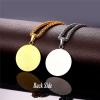 U7 Stainless Steel Cross Necklace for Women Men 18K Gold Plated Crucifix Cross Pendant Necklaces with Leather Rope(A.Cross Medal-Gold)