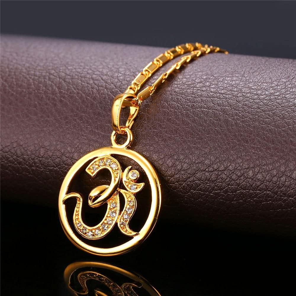 imageU7 Animals Necklace for Women Stainless Steel PigDogElephant Pendant Necklace Lucky JewelrySanskritGold