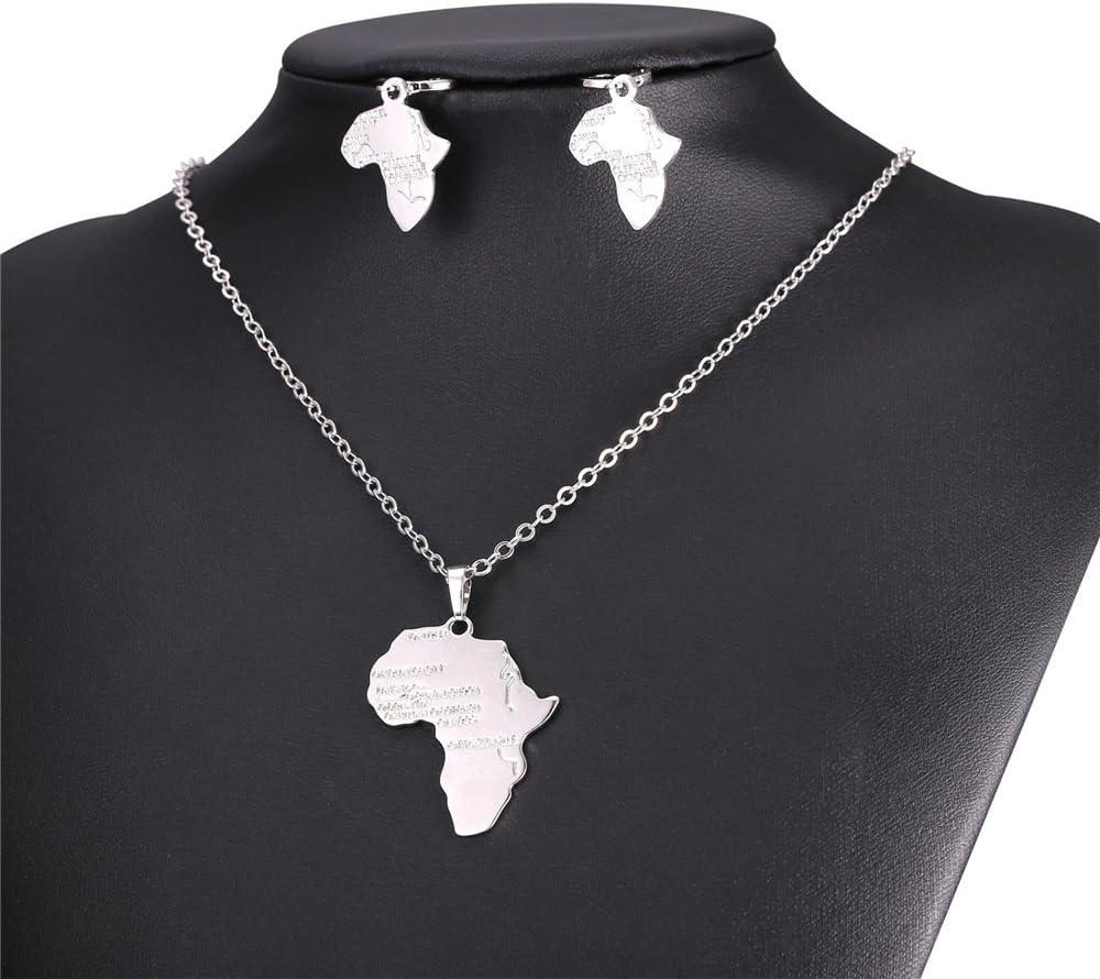 imageU7 Ankh Necklace for Men Women Stainless Steel Black Color Egyptian Jewelry Ankh Cross Pendant Africa Necklaces with Chain 22Map NecklacecEarringsPlatinum