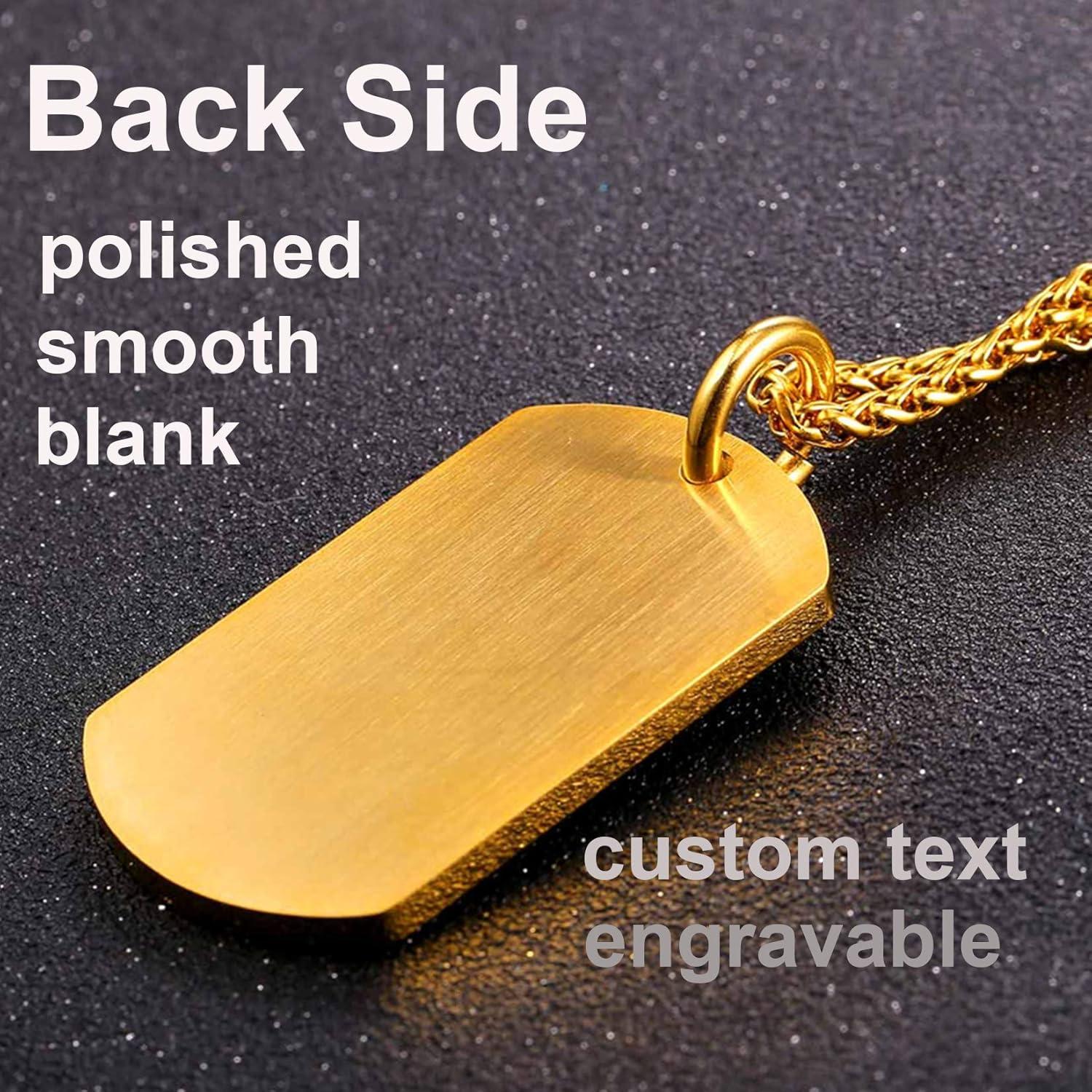 imageU7 Russian Orthodox Cross PendantPraying HandsIchthys Sign for Men Women Stainless Steel 18K Gold Plated Jesus Pendant Christian Religious Necklaces Length 22 Silver Black Gold08 Isaiah 4110Gold
