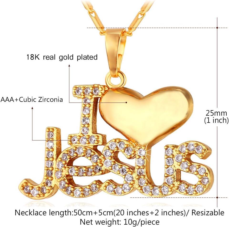 imageU7 Russian Orthodox Cross PendantPraying HandsIchthys Sign for Men Women Stainless Steel 18K Gold Plated Jesus Pendant Christian Religious Necklaces Length 22 Silver Black Goldgold