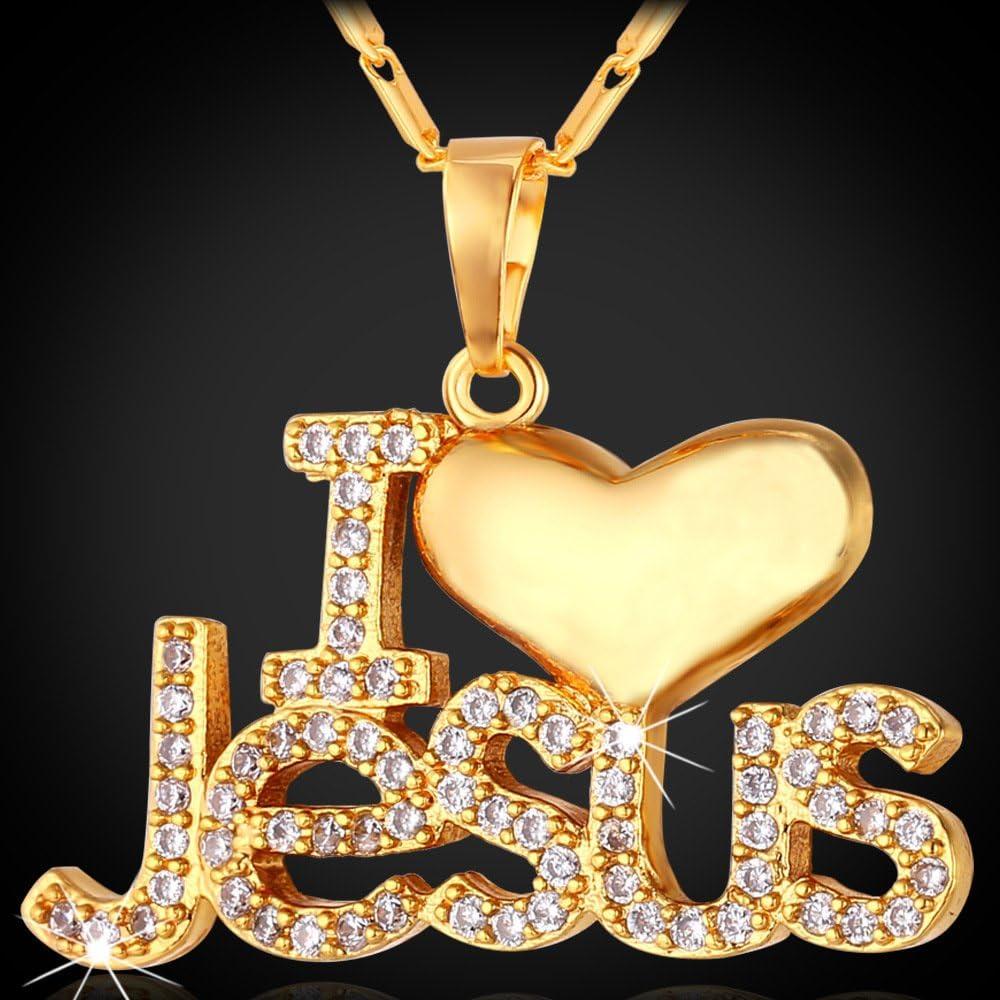 imageU7 Russian Orthodox Cross PendantPraying HandsIchthys Sign for Men Women Stainless Steel 18K Gold Plated Jesus Pendant Christian Religious Necklaces Length 22 Silver Black Goldgold