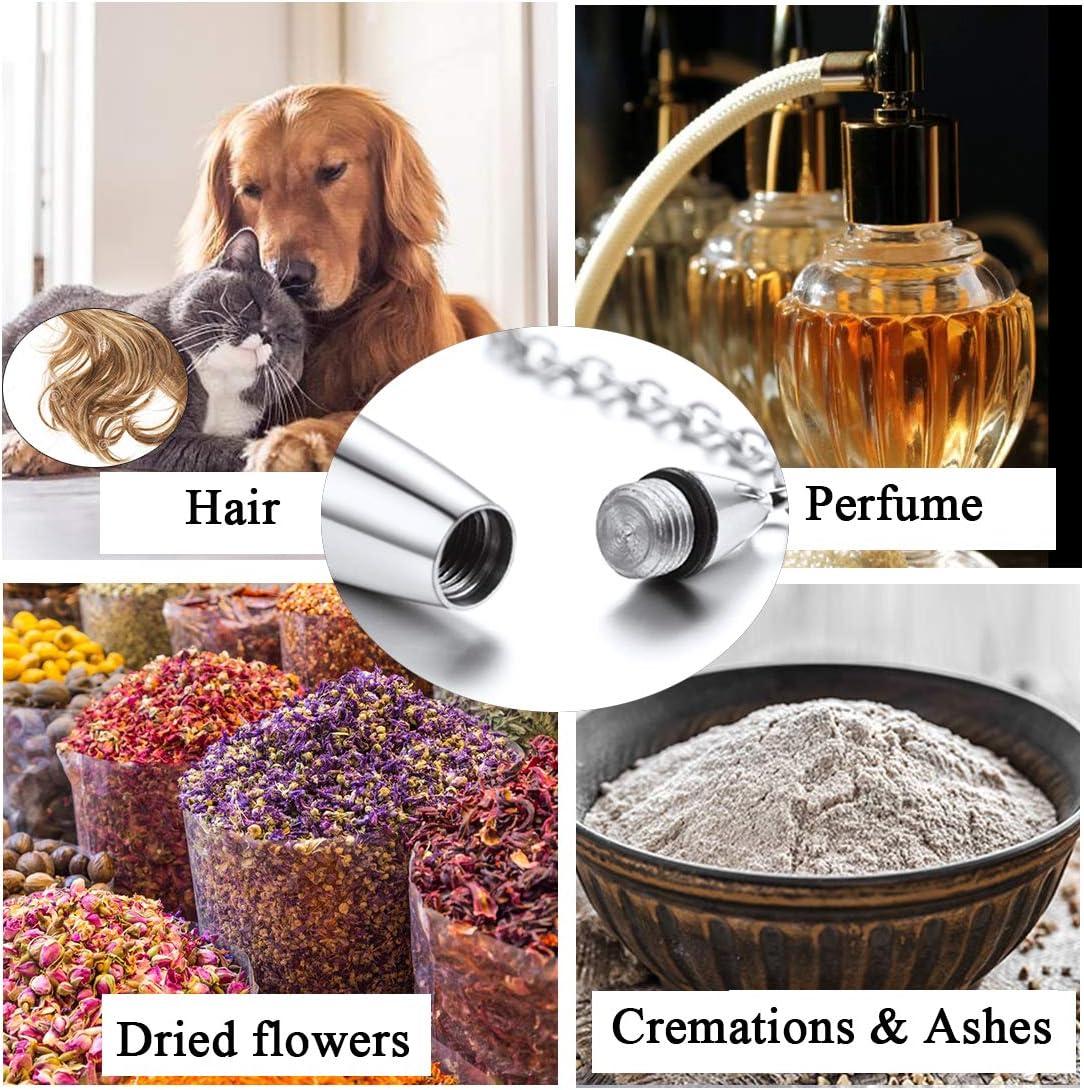 imageUrn Necklace for AshesCustomized Stainless Steel or 18K Gold Plated Cremation Jewelry Memorial Keepsake Urn Lockets Pendant for Men Women Waterproof amp Gift PackedTeardropStainlessCustom Text