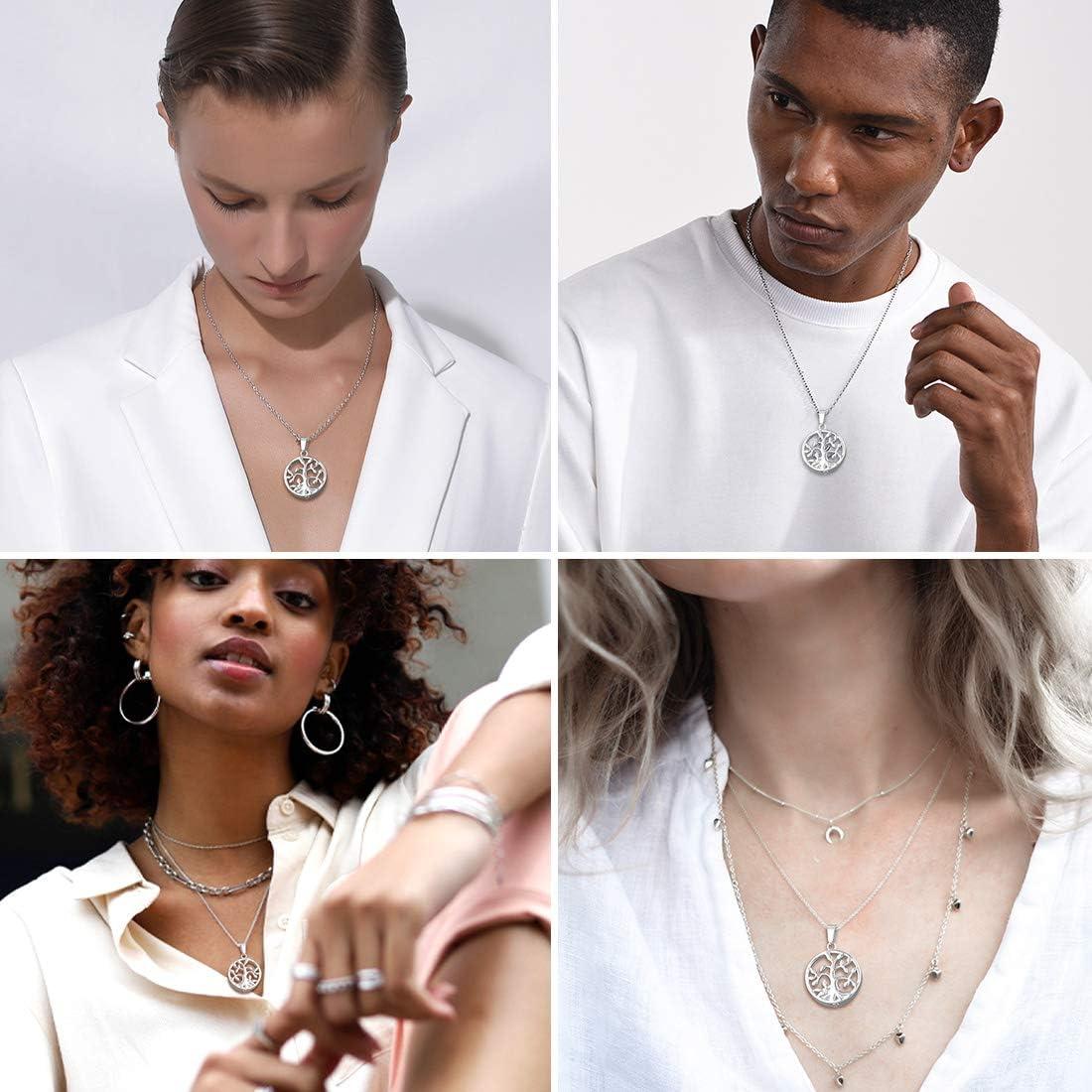 imageUrn Necklace for AshesCustomized Stainless Steel or 18K Gold Plated Cremation Jewelry Memorial Keepsake Urn Lockets Pendant for Men Women Waterproof amp Gift PackedTree of Lifestainlesscustom Text