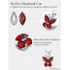 925 Sterling Silver Butterfly Necklace/Antler Deer Necklace,Adjustable Silver Birthstone Necklace for Women,Birthstone Jewelry Gift for Her(01.January(Garnet)-Butterfly)