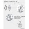 925 Sterling Silver Butterfly Necklace/Antler Deer Necklace,Adjustable Silver Birthstone Necklace for Women,Birthstone Jewelry Gift for Her(04.April(Diamond)-Butterfly)