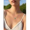 925 Sterling Silver Butterfly Necklace/Antler Deer Necklace,Adjustable Silver Birthstone Necklace for Women,Birthstone Jewelry Gift for Her(05.May(Emerald)-Butterfly)