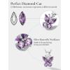 925 Sterling Silver Butterfly Necklace/Antler Deer Necklace,Adjustable Silver Birthstone Necklace for Women,Birthstone Jewelry Gift for Her(06.June(Alexandrite)-Butterfly)
