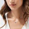 925 Sterling Silver Butterfly Necklace/Antler Deer Necklace,Adjustable Silver Birthstone Necklace for Women,Birthstone Jewelry Gift for Her(09.September(Sapphire)-Deer)