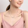 925 Sterling Silver Butterfly Necklace/Antler Deer Necklace,Adjustable Silver Birthstone Necklace for Women,Birthstone Jewelry Gift for Her(10.October(Pink Tourmaline)-Deer)