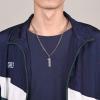 U7 0-99 Number Necklaces Stainless Steel Customizable Number Pendant Gold Plated Athletes Sports Necklace Jersey Number Chains Cuban Link Necklaces for Men Women(0~999 Numbers(Steel/black/gold color))
