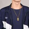 U7 0-99 Number Necklaces Stainless Steel Customizable Number Pendant Gold Plated Athletes Sports Necklace Jersey Number Chains Cuban Link Necklaces for Men Women(0-Gold)