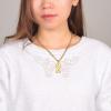 U7 0-99 Number Necklaces Stainless Steel Customizable Number Pendant Gold Plated Athletes Sports Necklace Jersey Number Chains Cuban Link Necklaces for Men Women(2-Stainless)