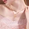 U7 Animals Necklace for Women Stainless Steel Pig/Dog/Elephant Pendant Necklace Lucky Jewelry(Elephant-Gold)